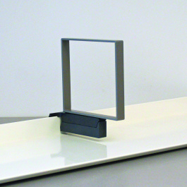 Serre-livres ABS et époxy - grand étrier fixation arrière - Gris/gris alu RAL 9006