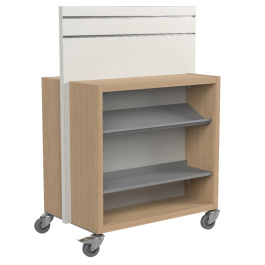 Présentoir CARÉA double face modulaire - L83,6xP83,6xH146
