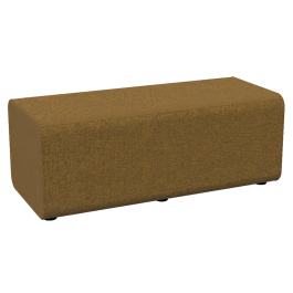 Pouf RAMY 2 places tissu STEP MELANGE - L120xP52xH46 cm