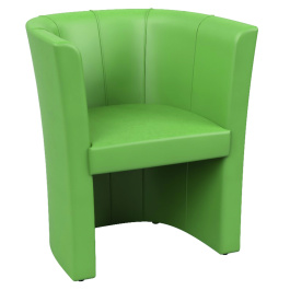 Fauteuil TUBE tissu enduit - L71,5xP62xH76,5 cm