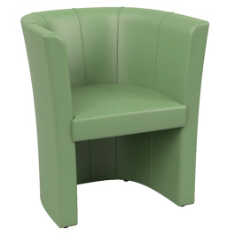 Fauteuil TUBE tissu enduit - L71,5xP62xH76,5 cm