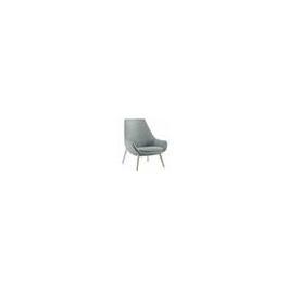 Fauteuil CRYSTAL LOUNGE tissu STEP MELANGE piètement bois incolore - L72xP72xH80 cm