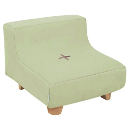 Chauffeuse COCOON - pied en bois - L60xP60xH53 cm
