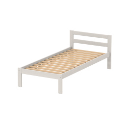 Lit VERCORS II tête de lit 2 traverses sommier lattes H34 cm - 90x190 cm