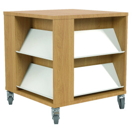 Table à nouveautés stratifié - L83,6xP83,6xH87,5cm