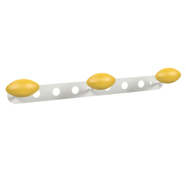 Patères ALOÈS époxy 3 patères bois - L42xH7 cm