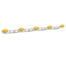 Patères ALOÈS époxy 5 patères bois - L76 cm