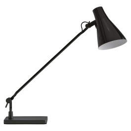 Lampe sur socle SOLUS LED aluminium et acier