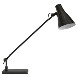 Lampe sur socle SOLUS LED aluminium et acier - 2 articulations