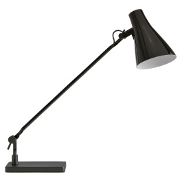 Lampe sur socle SOLUS LED aluminium et acier - 2 articulations