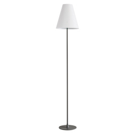 Lampe de lecture COSYLITE acier époxy, abat-jour blanc D25 cm - H135 cm