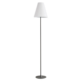 Lampe de lecture COSYLITE acier époxy, abat-jour blanc D25 cm - H135 cm