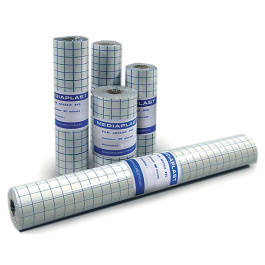 Film de protection repositionnable PVC ép.90 microns quadrillage bleu - L32 cm