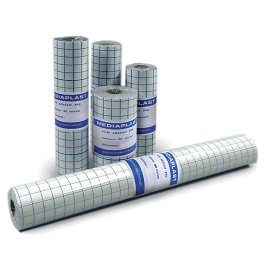 Film de protection repositionnable PVC ép.90 microns quadrillage bleu - L32 cm