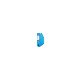 Lot de 5 boites à brochures pliante A4 en PVC - L7 x P24 x H32 cm