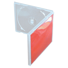 Boitier CD incassable polypropylène translucide l.14,4 x pr.0,6 x h.12,5 cm