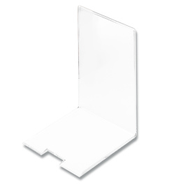 Serre-livres polycristal - L12xP12xH20 cm - Transparent