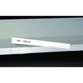 Lot de 5 porte-étiquettes adhésifs transparents - L20 x H2 cm