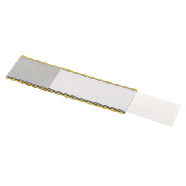 Lot de 25 porte-étiquettes magnétique - L15,5xH2,4 cm