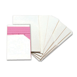 Lot de 100 pochettes de prêt coloris écru l.7,5 x h.9,5 cm