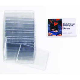 Lot de 100 étuis de protection simple pour carte de lecteur