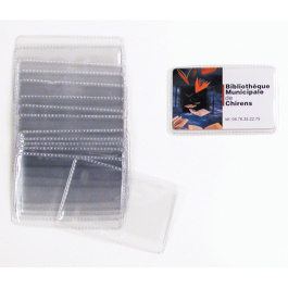Lot de 100 étuis de protection simple pour carte de lecteur