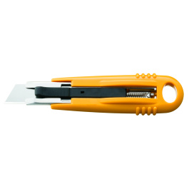 Cutter ambidextre en ABS lame reversible - L1,75 cm