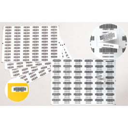 Lot de 1000 étiquettes pour code-barres en planche A4