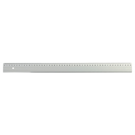 Règle en acier inoxidable - patins antidérapants au dos - 50 cm