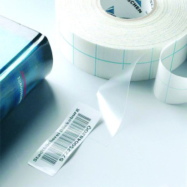 Rouleau de papier adhésif non tissé transparent de 25m - l.2 cm - ep.100 microns