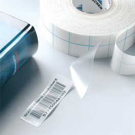 Rouleau de papier adhésif non tissé transparent de 25m - l.2 cm - ep.100 microns