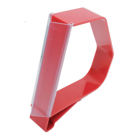 Porte étiquette triangulaire pour guide section serre livres  L4xP2,6xH16,5 cm
