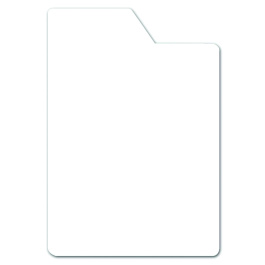 Lot de 10 intercalaires BD sans onglet polystyrène ép.1 mm - L25xH35,5 cm