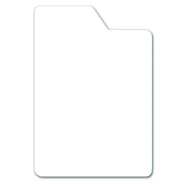 Lot de 10 intercalaires CD avec onglet, plexiglas ép.3 mm - L14 x H15 cm