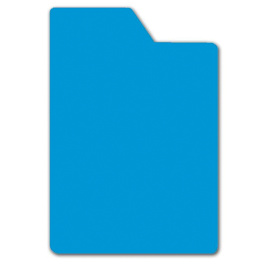 Lot de 10 intercalaires CD avec onglet polystyrène ép.1 mm - Blanc