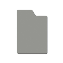 Lot de 10 intercalaires CD avec onglet polystyrène ép.1 mm - Blanc