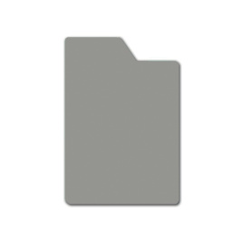 Lot de 10 intercalaires CD avec onglet polystyrène ép.1 mm - Blanc