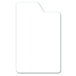 Lot de 10 intercalaires DVD avec onglet, plexiglas ép.1 mm - L13,5 x H21,2 cm