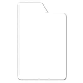 Lot de 10 intercalaires DVD avec onglet, plexiglas ép.3 mm - L13,5 x H21,2 cm