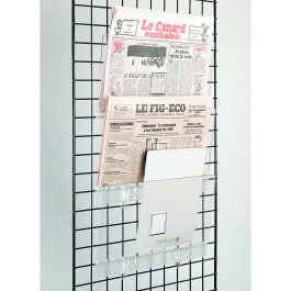 Support en plexiglas pour présenter journaux ou revues - L26xH49 cm