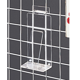 Support livres plexiglas transparent pour treillis à maille 5x5 cm