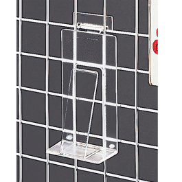 Support livres plexiglas transparent pour treillis à maille 5x5 cm