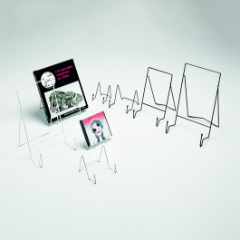 Chevalet en fil d'acier époxy blanc -l.19 x pr.7,5 x h.31 cm