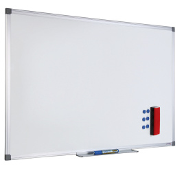 Tableau laqué et magnétique coloris blanc  l.90 x h.60 cm
