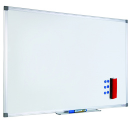 Tableau laqué et magnétique coloris blanc  l.90 x h.60 cm