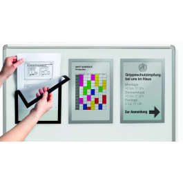 Lot de 5 supports d'informations magnétique pour surface métallique format A4 - stock