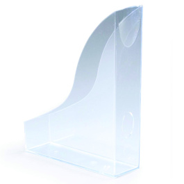 Lot de 6 range-revues polystérol translucide -  L7 x P24,1 x H30,6 cm