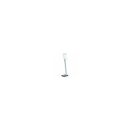 Support d'information, piètement aluminium - H111 à 118 cm