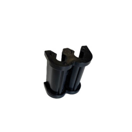 Lot de 3 charnières pour grille d'exposition - D7 cm - noir