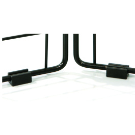 Lot de 2 patins d'appui pour grille d'exposition - D8 cm - noir